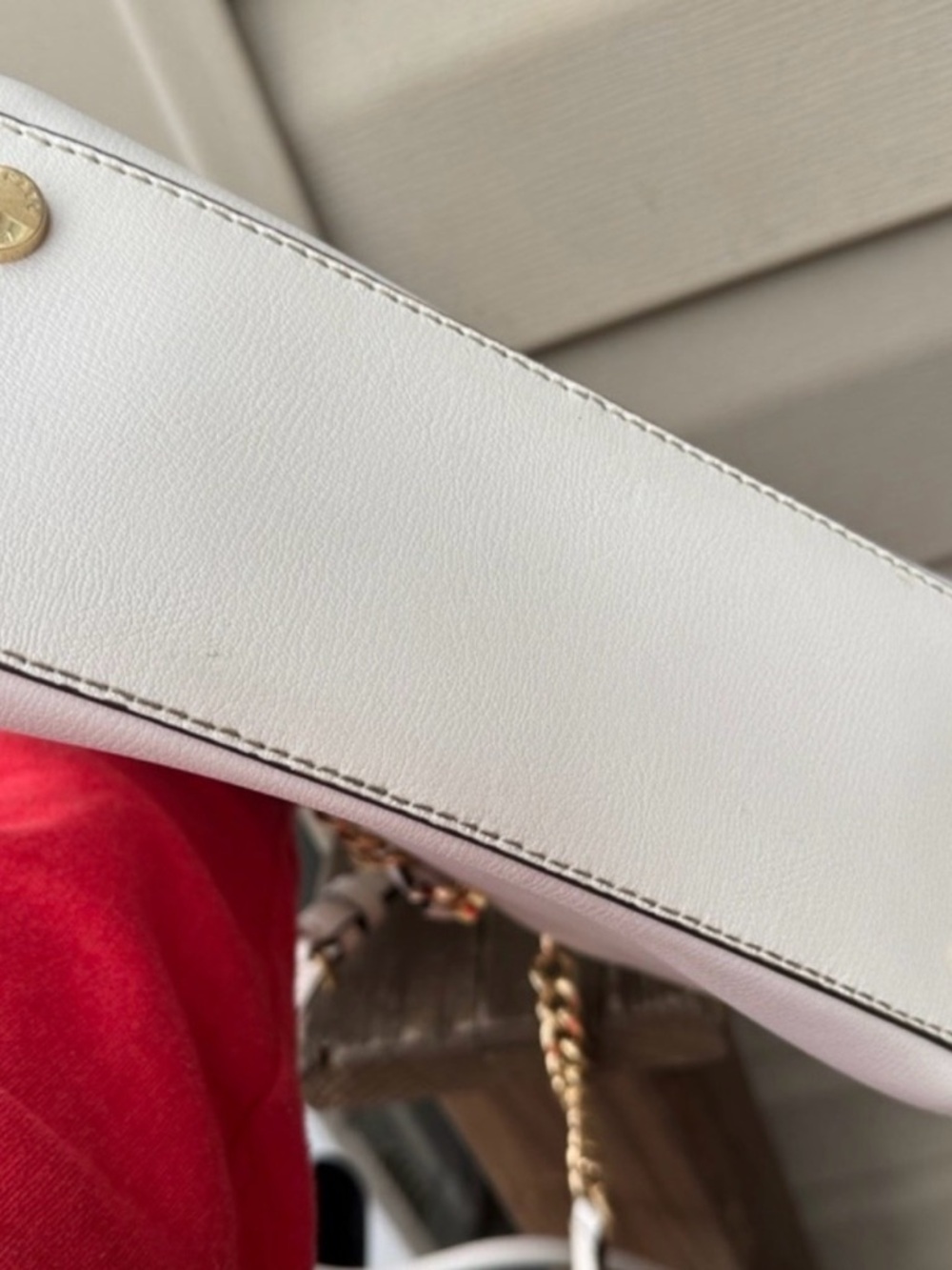 Michael Kors White Satchel with Gold Hardware - Picture 6 of 6